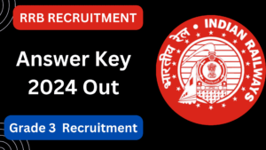 RRB Technician Grade 3 Answer Key 2024