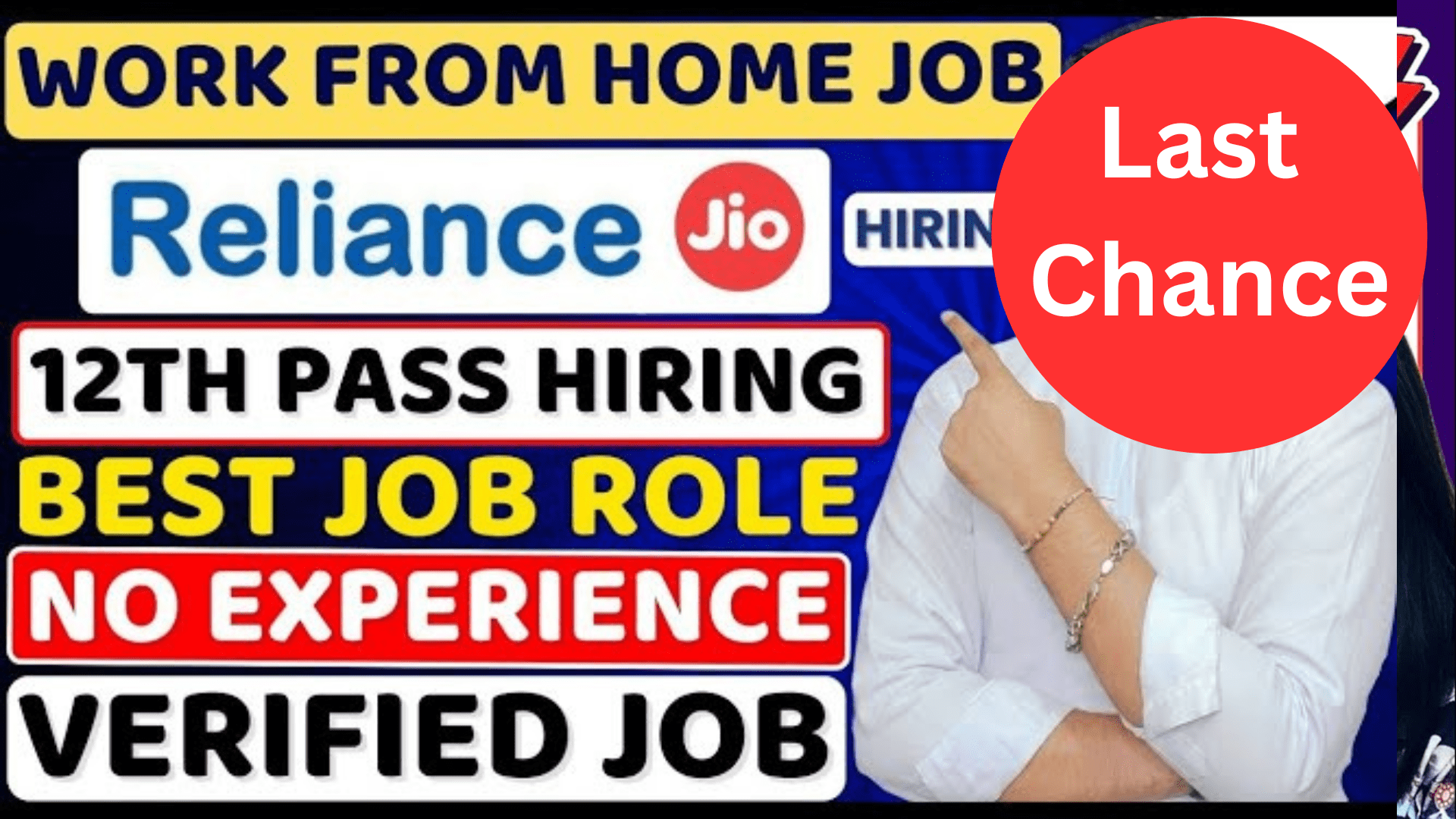 Work From Home Job in Reliance Jio